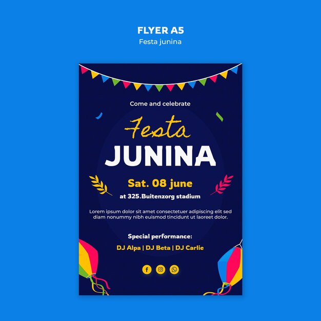 Vorlage für die Feier der Festa Junina