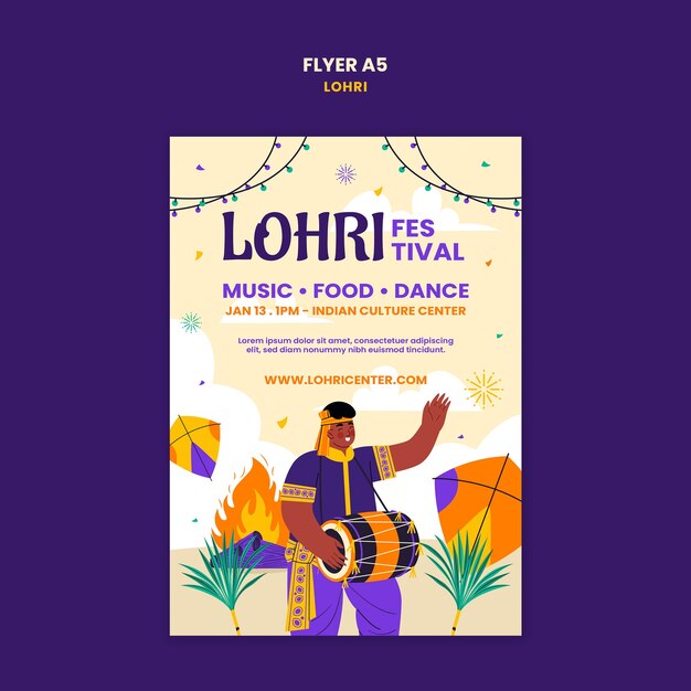 Vorlage für die Feier des Lohri-Festivals