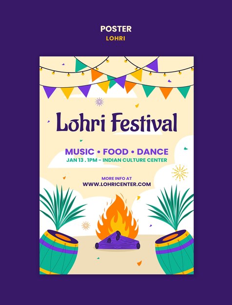Vorlage für die Feier des Lohri-Festivals