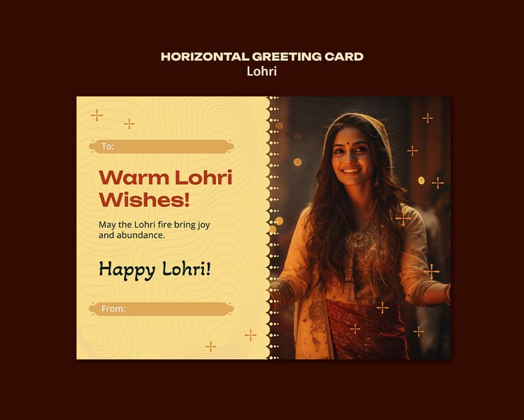 Kostenlose PSD vorlage für die feier des lohri-festivals