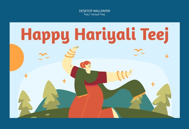 Vorlage für die Hariyali-Teej-Feier