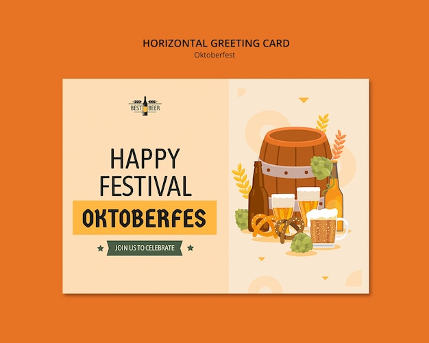 Vorlage für die Oktoberfest-Feier