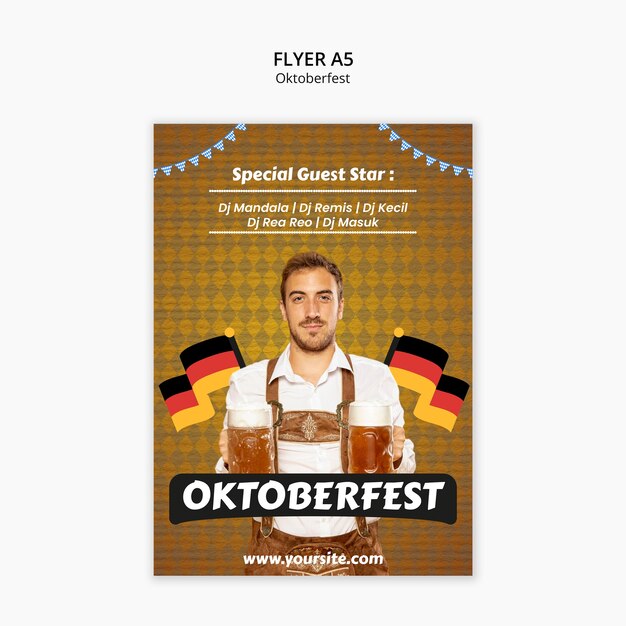 Vorlage für die Oktoberfest-Feier