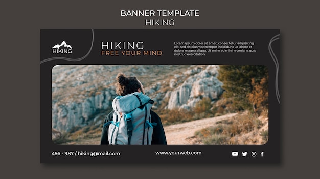 Vorlage für eine Wanderbanner-Anzeige
