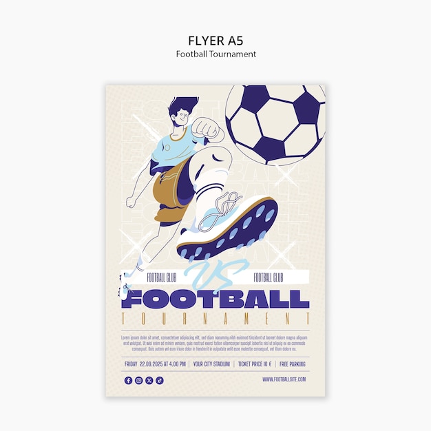 Vorlage für Fußballspiele