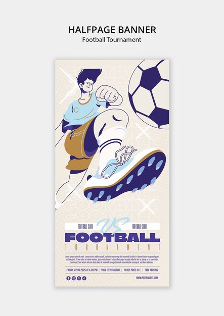 Vorlage für Fußballspiele