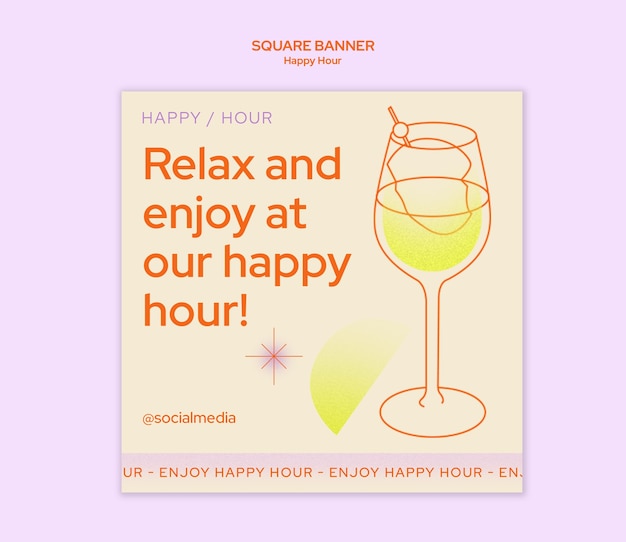 Vorlage für Happy-Hour-Ermäßigungen