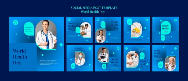 Vorlage für instagram-beiträge zum weltgesundheitstag