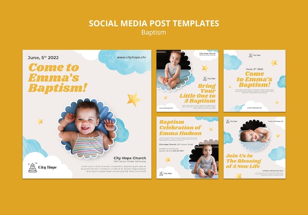 Vorlage für Instagram-Posts mit flachem Design