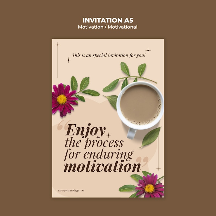 Kostenlose PSD vorlage für kreative motivationszitate