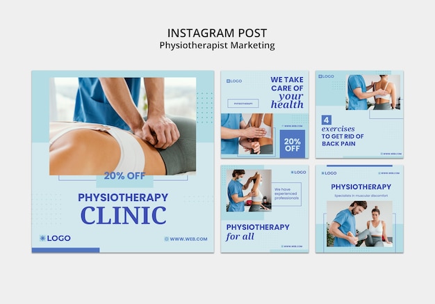 Vorlage für marketing-instagram-posts von physiotherapeuten