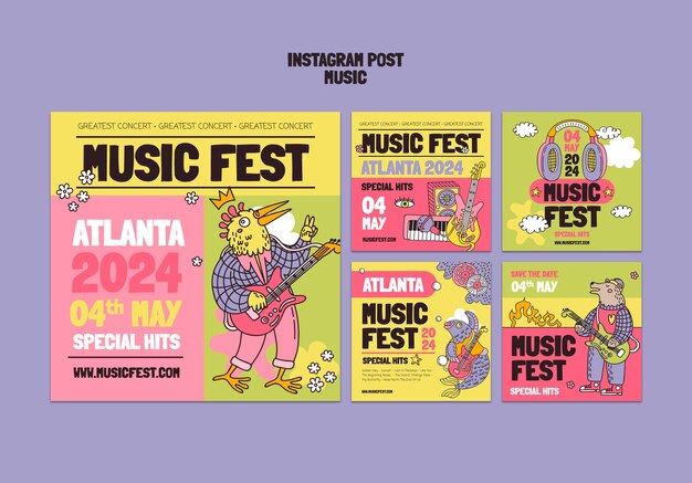 Vorlage für Musikfestivalfeiern
