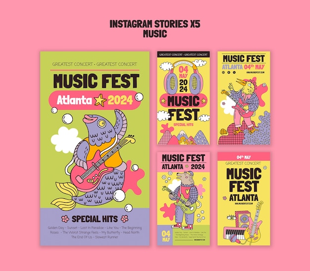 Vorlage für Musikfestivalfeiern