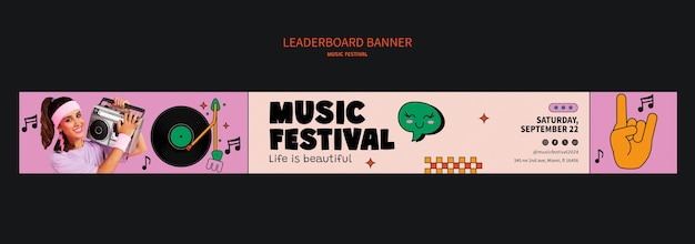 Vorlage für Musikfestivalfeiern