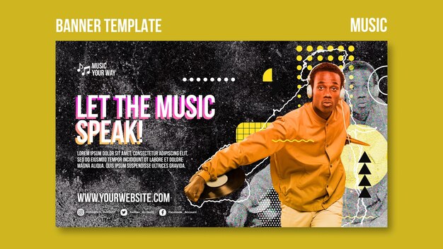 Vorlage für Musikperformance-Banner