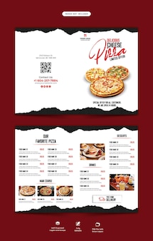 Vorlage für speisekarten und restaurant-broschüren