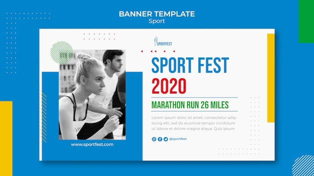 Vorlage für sportfest-banner