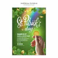 Kostenlose PSD vorlage für st. patrick's day-poster