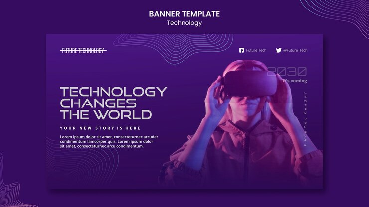 Kostenlose PSD vorlage für virtual-reality-banner