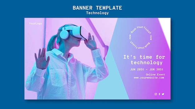 Vorlage für virtual-reality-banner