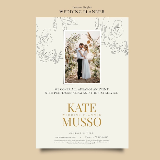 Vorlagendesign für Hochzeitsplaner