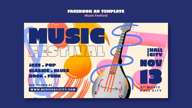 Vorlagendesign für Musikfestivals