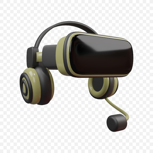 Kostenlose PSD vr-headset-symbol für virtuelle realität isolierte 3d-rendering-illustration