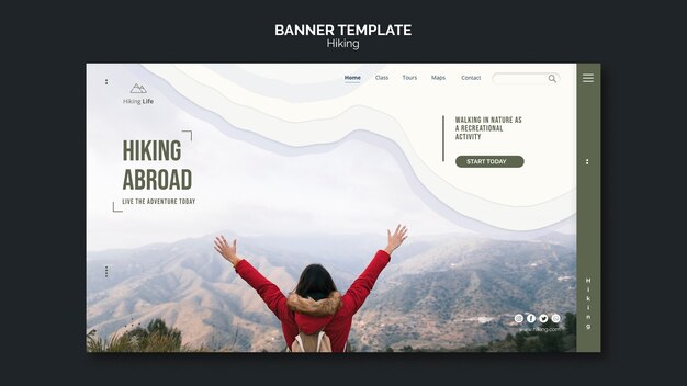 Wander-Landingpage-Vorlage