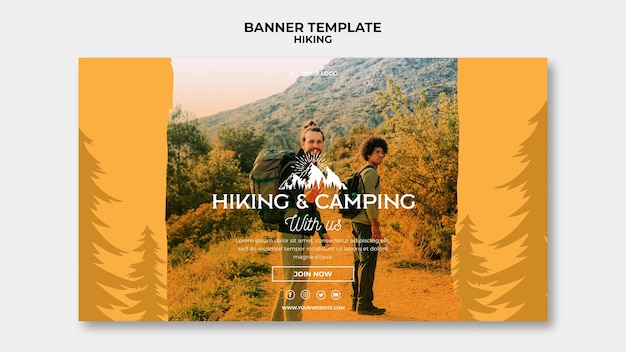 Wanderkonzept Banner Vorlage