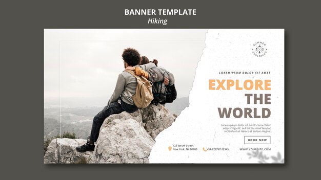 Wanderkonzept Banner Vorlage