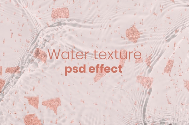 Wassertextur-PSD-Effekt, einfaches Overlay-Add-On