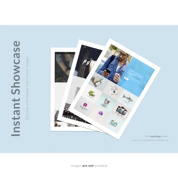 Kostenlose PSD web-seite vorlage mock up