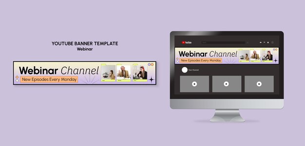 Webinar-Vorlagendesign mit Farbverlauf