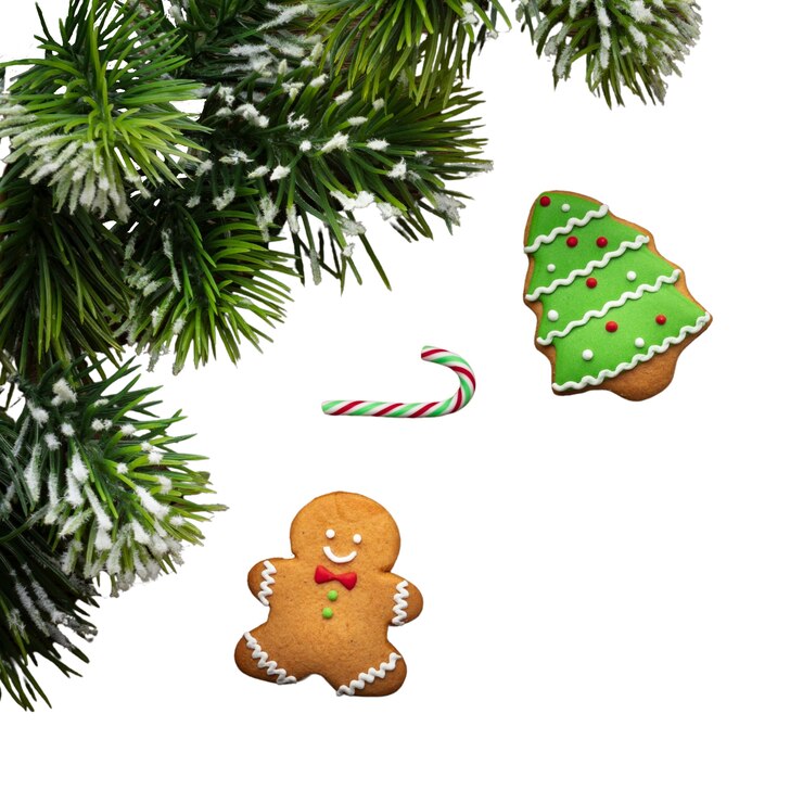 Kostenlose PSD weihnachtsartikel isoliert