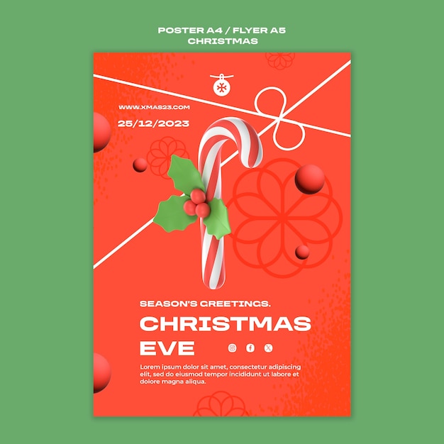 Weihnachtsvorlagendesign