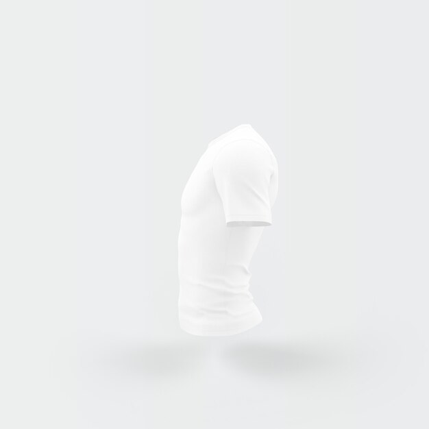 Weiße Silhouette des T-Shirts