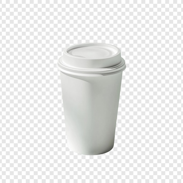 Weißes Einwegkaffeebecher-Mockup