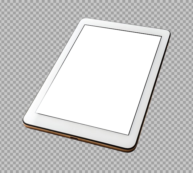 Kostenlose PSD weißes, hochdetailliertes computer-tablet-design mit leerem bildschirm-mockup