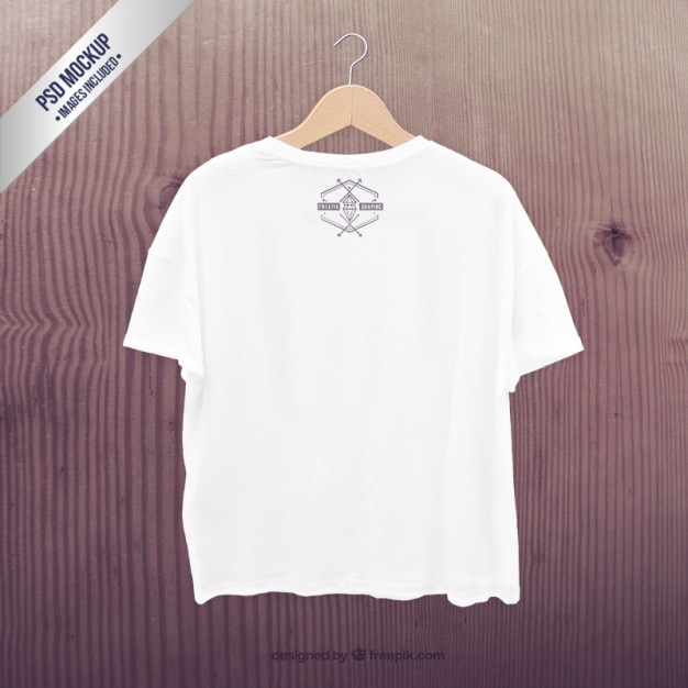 Kostenlose PSD weißes t-shirt mockup