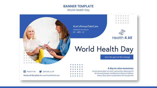 Weltgesundheitstag Banner