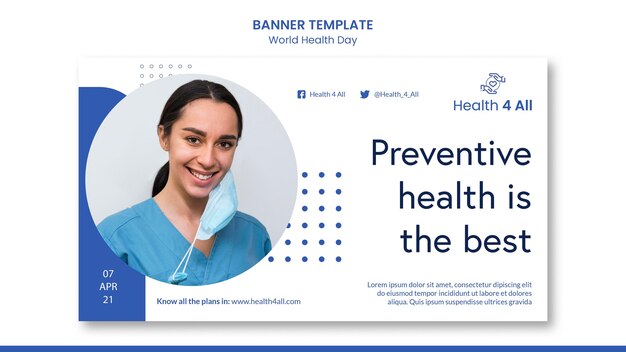 Weltgesundheitstag Banner