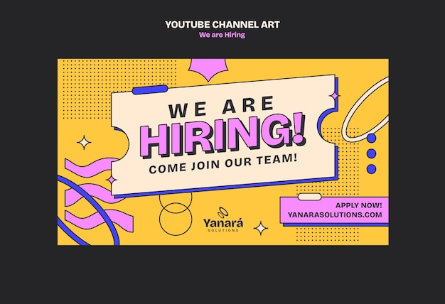 Wir stellen Künstler für den YouTube-Kanal ein.