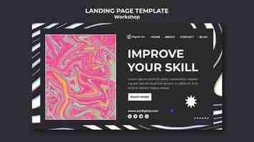 Kostenlose PSD workshop-landingpage