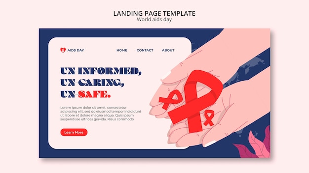 World aids day landing page