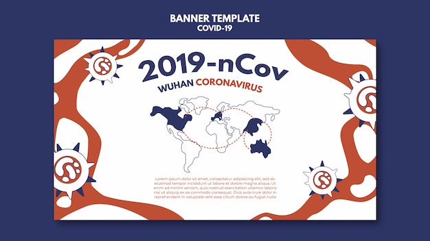 Wuhan coronavirus banner vorlage