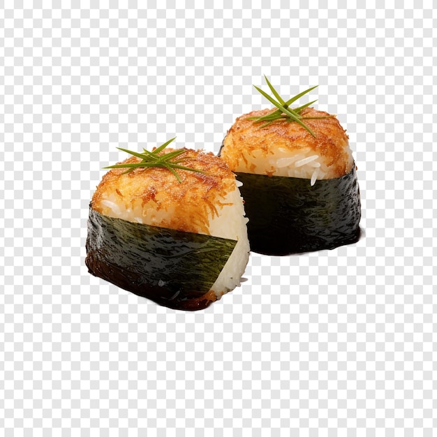 Yaki onigiri isoliert auf transparentem hintergrund