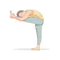 Kostenlose PSD yoga pose and meditation isolated