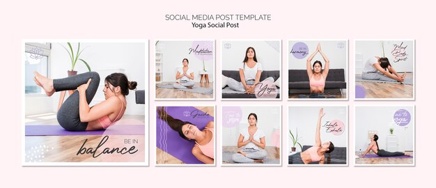 Yoga Social Media Post Pack