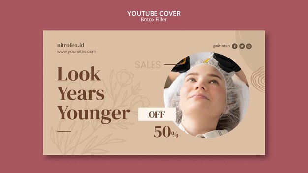 YouTube-Cover-Vorlage für Botox-Füller