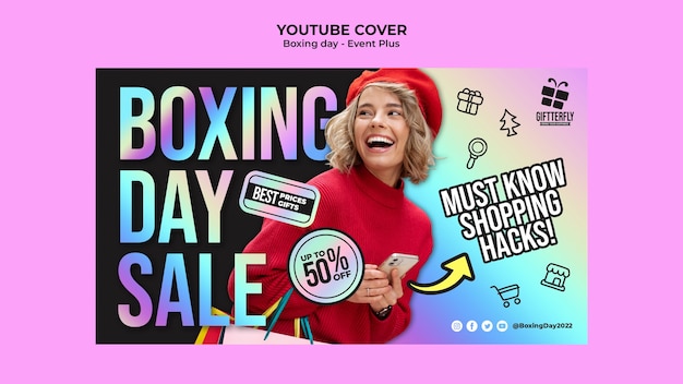 Youtube-cover-vorlage für boxing day